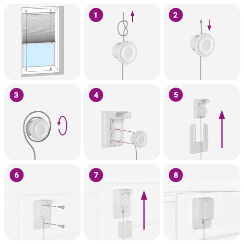  pliszírozott redőny fekete 60x150 cm szövetszélesség 59,4 cm