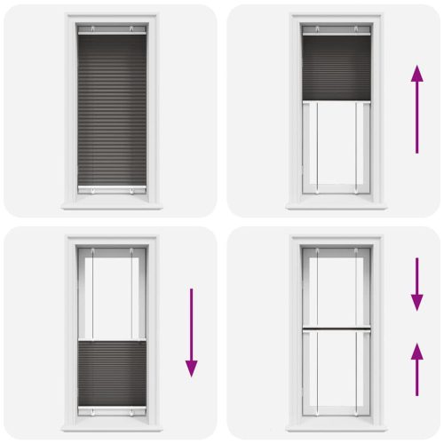  pliszírozott redőny fekete 60x150 cm szövetszélesség 59,4 cm