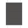  pliszírozott redőny fekete 85x150 cm szövetszélesség 84,4 cm