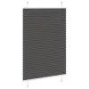  pliszírozott redőny fekete 85x150 cm szövetszélesség 84,4 cm