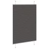  pliszírozott redőny fekete 85x150 cm szövetszélesség 84,4 cm