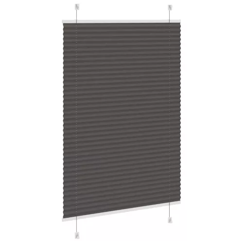  pliszírozott redőny fekete 85x150 cm szövetszélesség 84,4 cm