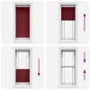  pliszírozott redőny Bordeaux piros 55x100 cm Szövetszélesség