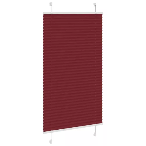  pliszírozott redőny Bordeaux piros 70x100 cm szövetszélesség