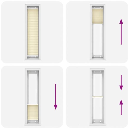 pliszírozott redőny krém 40x200 cm szövetszélesség 39,4 cm