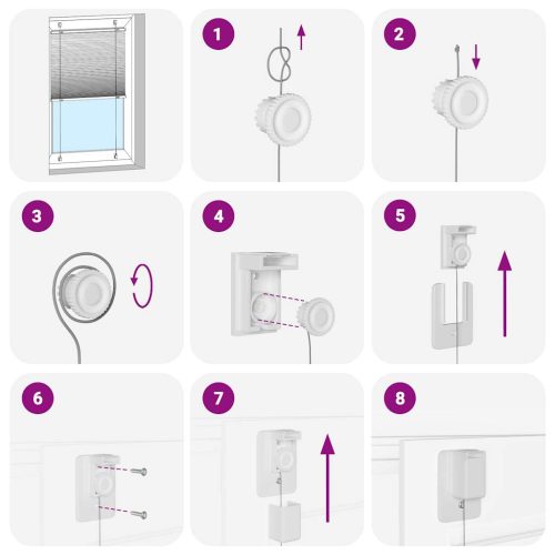  pliszírozott redőny Fehér 90x100 cm szövetszélesség 89,4 cm