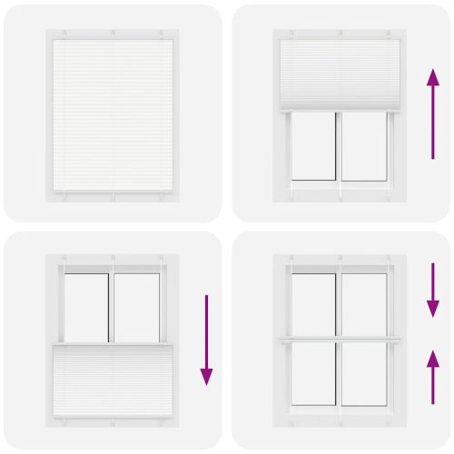  pliszírozott redőny Fehér 105x100cm szövetszélesség 104,4cm