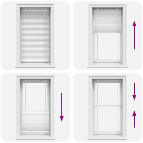  pliszírozott redőny Fehér 75x150 cm szövetszélesség 74,4 cm