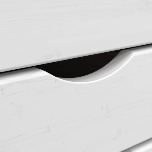  MOSS mézbarna tömör fenyőfa görgős szekrény fiókokkal