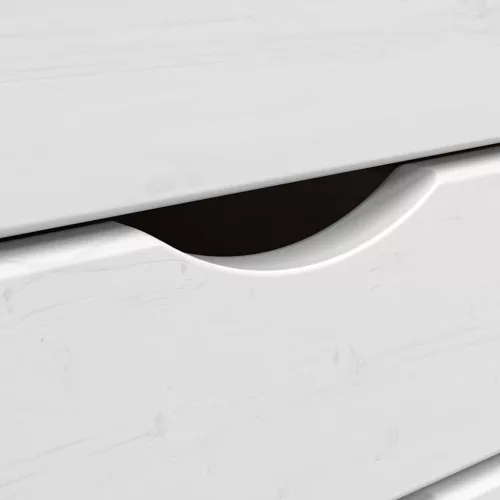  MOSS mézbarna tömör fenyőfa görgős szekrény fiókokkal