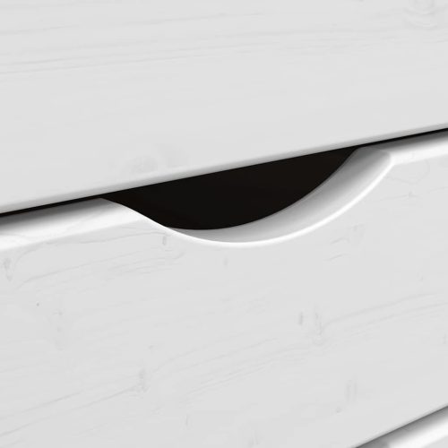  MOSS mézbarna tömör fenyőfa görgős szekrény fiókokkal