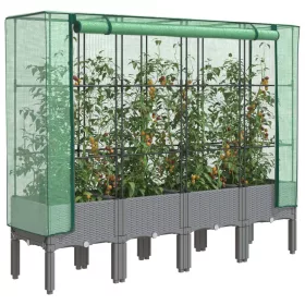    rattan megjelenésű magaságyás melegháztakaróval 160x40x140 cm