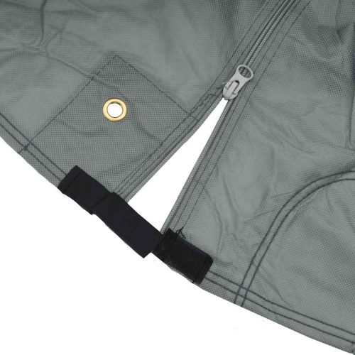  lakóautó huzatok szürke 970x235x275 cm nem szőtt szövet