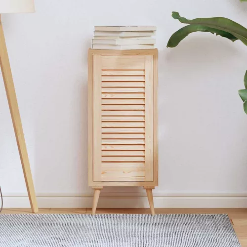  tömör fenyőfa lamellás szekrényajtó 61,5x29,5 cm