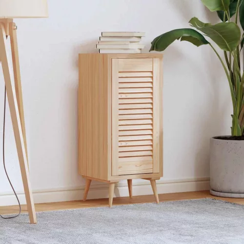  tömör fenyőfa lamellás szekrényajtó 61,5x29,5 cm