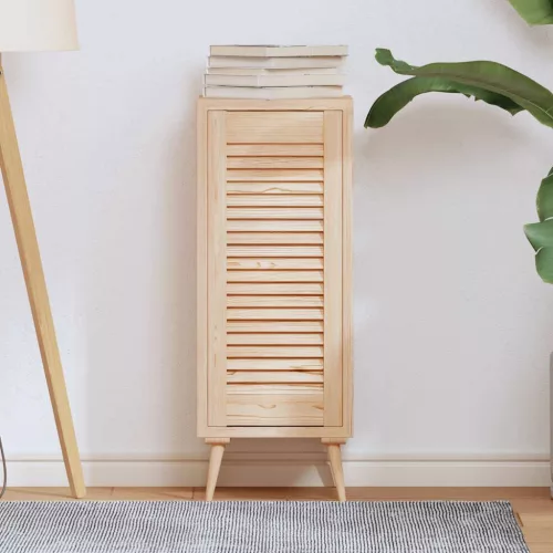  tömör fenyőfa lamellás szekrényajtó 69x29,5 cm