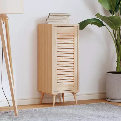  tömör fenyőfa lamellás szekrényajtó 69x29,5 cm