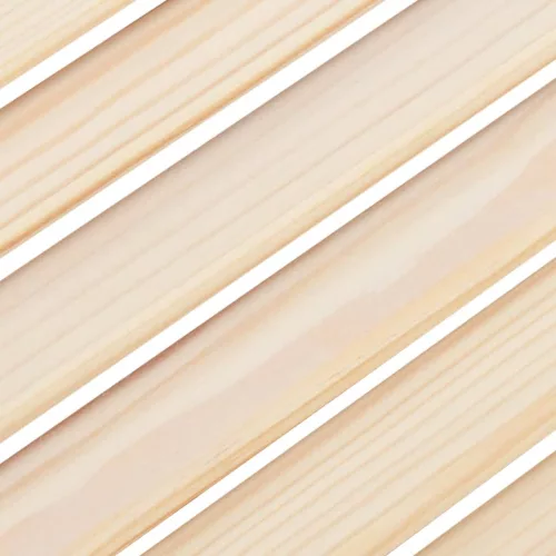  2 db tömör fenyőfa lamellás szekrényajtó 69x29,5 cm