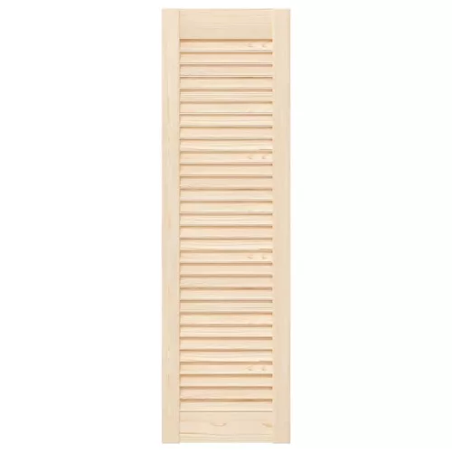  2 db tömör fenyőfa lamellás szekrényajtó 99x29,5 cm