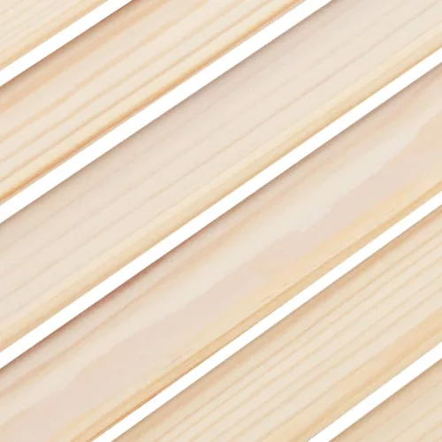  2 db tömör fenyőfa lamellás szekrényajtó 99x29,5 cm