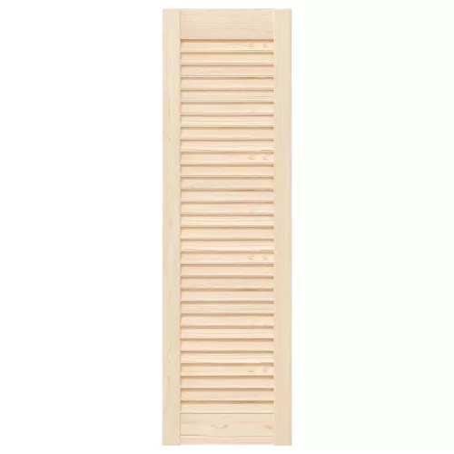  4 db tömör fenyőfa lamellás szekrényajtó 99x29,5 cm