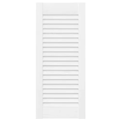 4 db fehér lamellás szekrényajtó 61,5 x 29,5 cm