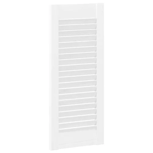  4 db fehér lamellás szekrényajtó 61,5 x 29,5 cm