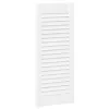  2 db fehér lamellás szekrényajtó 69 x 29,5 cm
