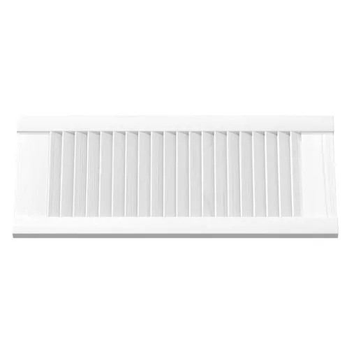  2 db fehér lamellás szekrényajtó 69 x 29,5 cm