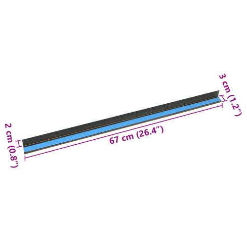  Lépcső orom 10 pcs pezsgőszín 67 cm Alumínium