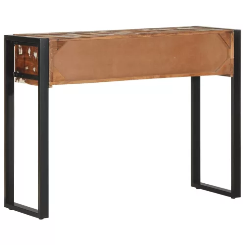  konzolasztal többszínű 100x35x75cm tömörfa újrahasznosított fa