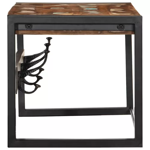  kabátállvány többszínű 80x35x35 cm tömörfa, újrahasznosított fa