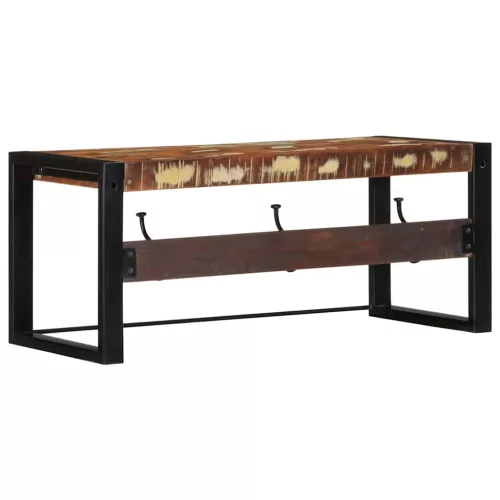  kabátállvány többszínű 80x35x35 cm tömörfa, újrahasznosított fa