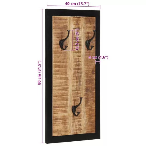  tömör nyers mangófa fogas 40x2x80 cm