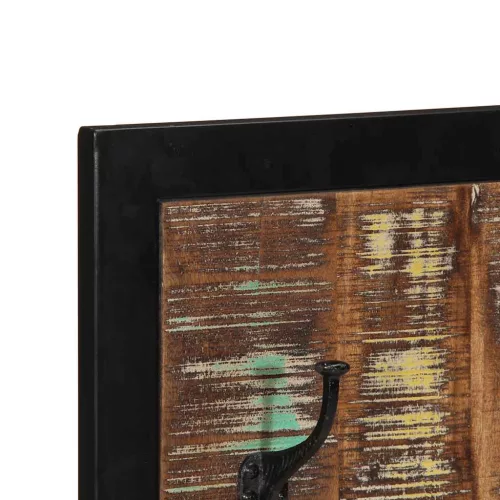  kabátállvány többszínű 40x2x80 cm tömörfa, újrahasznosított fa