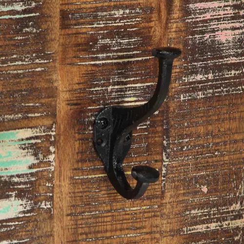  kabátállvány többszínű 40x2x80 cm tömörfa, újrahasznosított fa