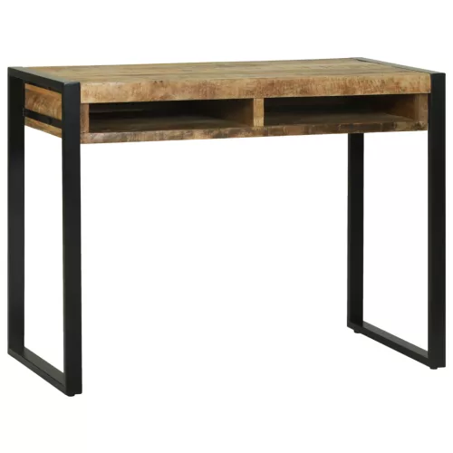  Sminktükör asztal 100x50x75 cm Tömör durva mangófából