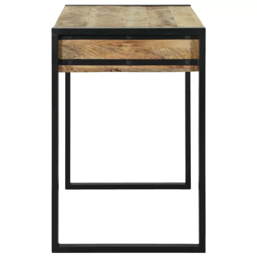  Sminktükör asztal 100x50x75 cm Tömör durva mangófából