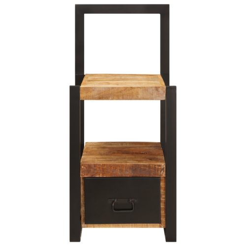  Valet állvány 40x40x90 cm Tömör Durva Fa Mangó