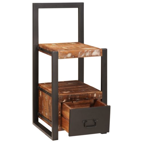  Valet állvány Többszínű 40x40x90 cm Szilárd Fa Újrahasznosított