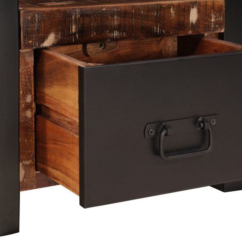  Valet állvány Többszínű 40x40x90 cm Szilárd Fa Újrahasznosított