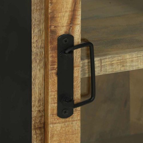  Fürdőszoba Fali Szekrény 40x30x60 cm Tömörfa Durva Mangóból