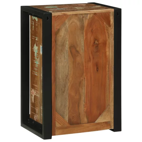  Fürdőszoba Fali Szekrény Többszínű 40x30x60 cm Tömör Fa Újrahasznosított