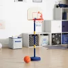  kosárlabda állvány labdával és pumpával Állítható 90/121 cm