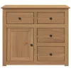  Panama tömör fenyőfa tálalószekrény fiókokkal 93 x 40 x 80 cm