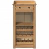  Panama tömör fenyőfa bortároló szekrény 57 x 40 x 111,5 cm