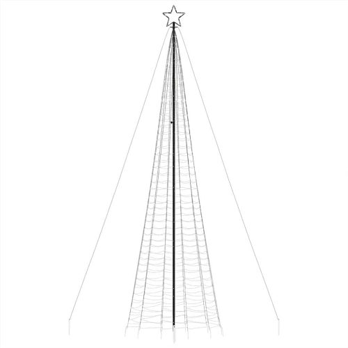  meleg fehér LED karácsonyfa tüskékkel 1534 LED 500 cm