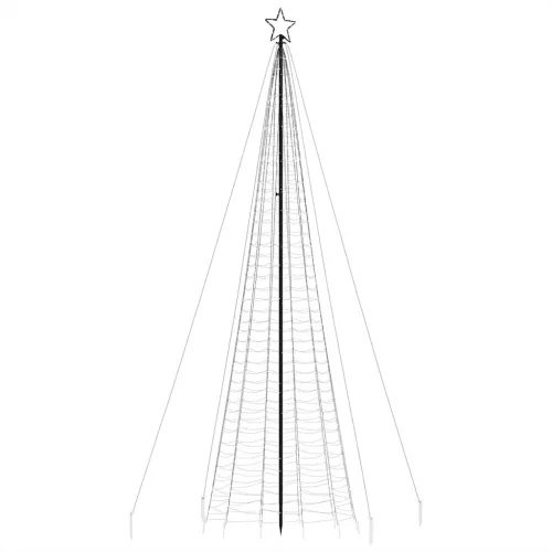  kék LED karácsonyfa tüskékkel 1534 LED 500 cm