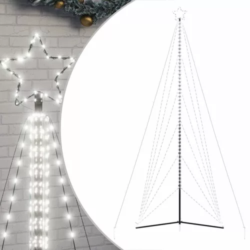  hideg fehér LED karácsonyfa 861 LED 478 cm
