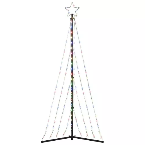  színes LED karácsonyfa 339 LED 187 cm